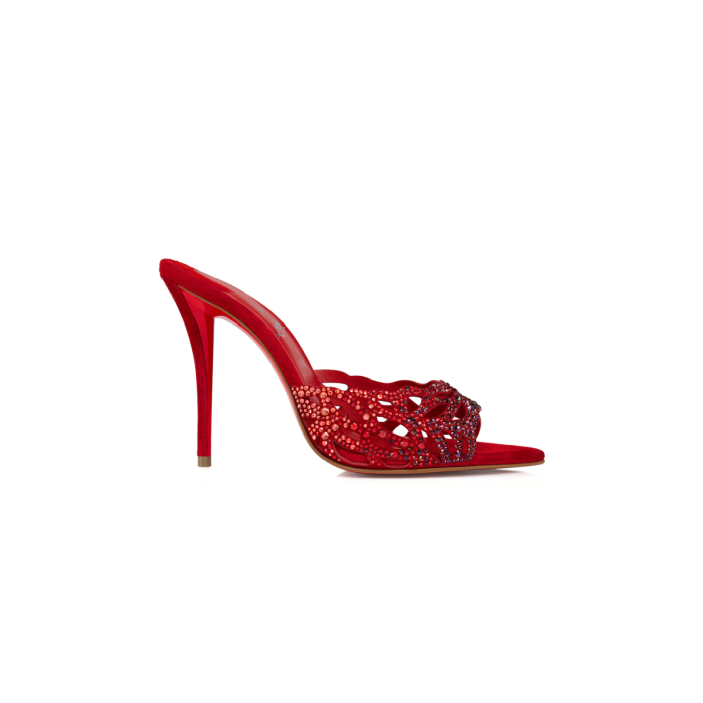 Chr1st1an louboutin lasera strass mule 100 mm mules 3250730r856